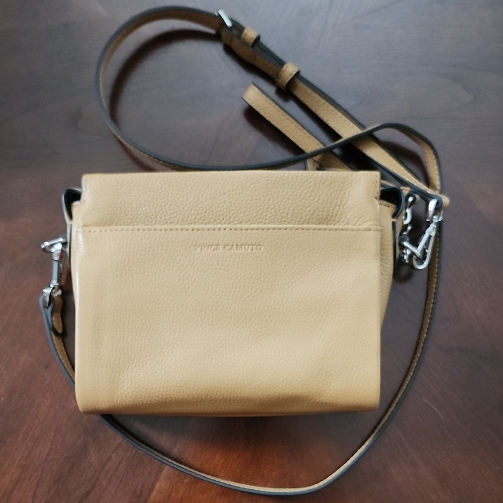 Vince Camuto Tan Crossbody Bag with Adjustable Strap